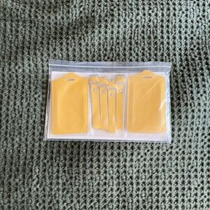 Yellow Luggage Tags Set of 4